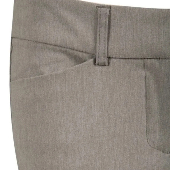 Ricki’s Slim Ankle Zip Pants Cropped Stretch Microtwill Cigarette Trousers Grey - Picture 4 of 16